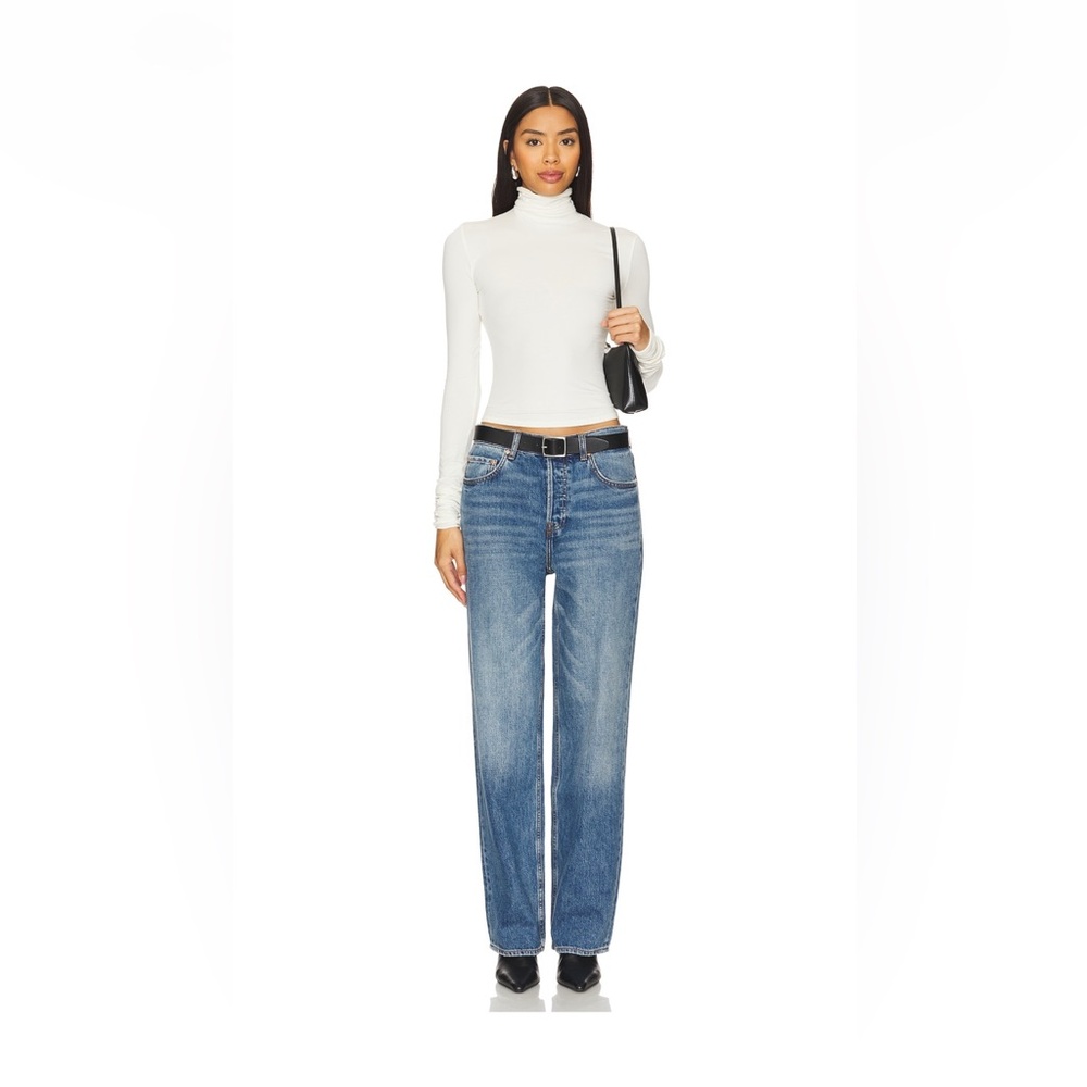 GRLFRND low rise boyfriend Jean
